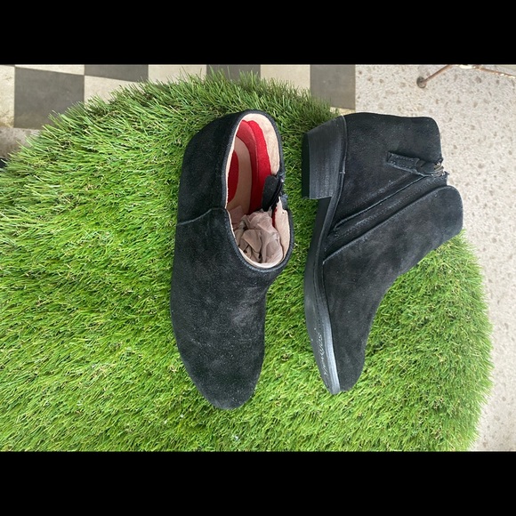 NWOT Softwalk Rocklin black suede ankle boots-8 - Picture 5 of 6